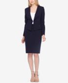 Tahari Asl Rivet-detail Kiss-front Skirt Suit