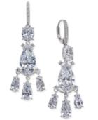Danori Silver-tone Crystal Chandelier Earrings, Created For Macy's