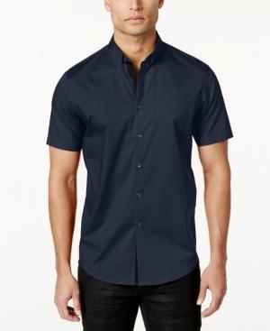 I.n.c. Men's Short Sleeve Stretch Shirt, Created For Macy's