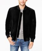 Sean John Men's Velvet Bomber Jacket, Created For Macy's