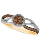 Le Vian Chocolatier Diamond Twist Ring (1/2 Ct. T.w.) In 14k Gold And White Gold