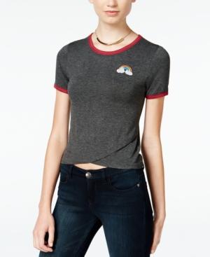 Rebellious One Juniors' Patch Graphic Henley