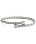 Charriol Cable Bypass Bangle Bracelet In Stainless Steel