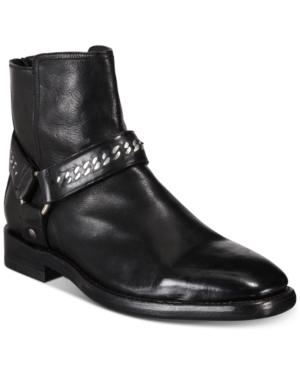 Frye Men's Weston Chain Harness Back-zip Boots Men's Shoes