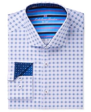 Michelsons Of London Men's Slim-fit Check Dress Shirt