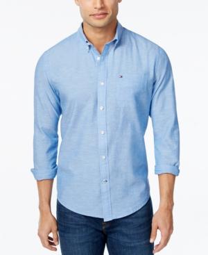 Tommy Hilfiger Men's Southern Prep Solid Long-sleeve Linen Shirt
