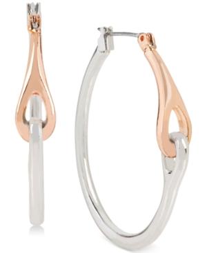Kenneth Cole Two-tone Link Hoop Earrings
