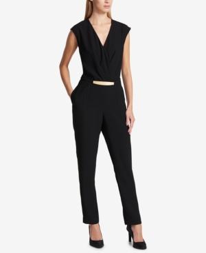 Dkny Surplice Hardware Jumpsuit