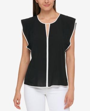 Tommy Hilfiger Flutter-sleeve Top, Created For Macy's