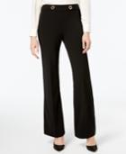 Inc International Concepts Grommet Wide-leg Crepe Pants, Created For Macy's