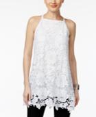 Alfani Petite Lace Halter Top, Only At Macy's