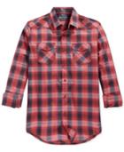 American Rag Berlin Long-sleeve Plaid Shirt