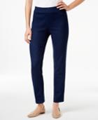 Alfred Dunner Pull-on Straight-leg Denim Pants