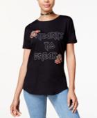 Freeze 24-7 Juniors' Lace-up-back T-shirt