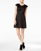 Bar Iii Short-sleeve Fit & Flare Dress, Only At Macy's