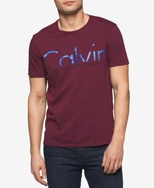 Calvin Klein Jeans Men's Cropped Logo Crewneck Graphic T-shirt, Created For Macy's