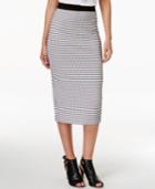 Alfani Petite Gingham-print Midi Skirt, Only At Macy's
