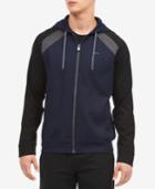 Calvin Klein Men's Colorblocked Full-zip Hooded Sweatshirt