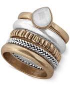 Lucky Brand Two-tone Stone Stack-look Layer Ring