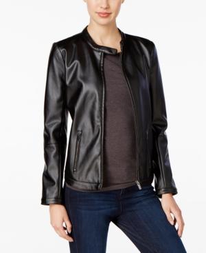Calvin Klein Jeans Faux-leather Moto Jacket