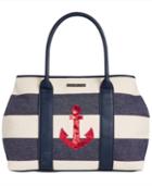 Tommy Hilfiger Aurora Embellished Woven Rugby Tote