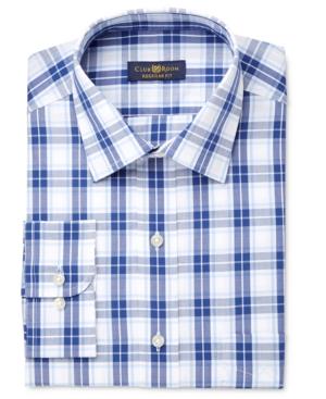 Club Room Men's Classic-fit Check Dress Shirt, Created For Macy's