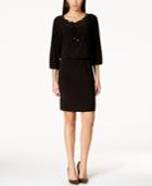 Nine West Grommet-trim Blouson Dress