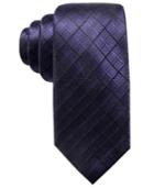 Ryan Seacrest Distinction Men's Salina Grid Slim Silk Tie, Created For Macy's