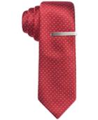 Alfani Red Pindot Skinny Tie, Only At Macy's