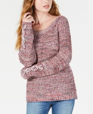 American Rag Juniors' Marled Open-back Sweater, Created For Macy's