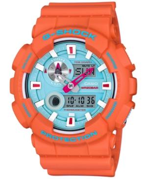 G-shock Men's Analog-digital In4mation Orange Resin Strap Watch 51x55mm Gax100x-4a, Limited Edition