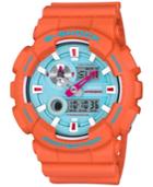 G-shock Men's Analog-digital In4mation Orange Resin Strap Watch 51x55mm Gax100x-4a, Limited Edition
