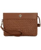 Giani Bernini Woven Leather Convertible Crossbody, Only At Macy's