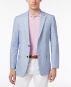 Tommy Hilfiger Men's Slim-fit Light Blue Palm Tree Sport Coat