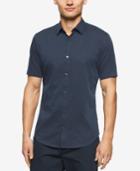 Calvin Klein Men's Grid Dobby Short-sleeve Shirt