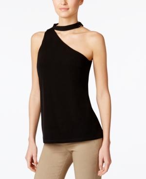 Calvin Klein One-shoulder Choker Top