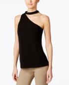 Calvin Klein One-shoulder Choker Top