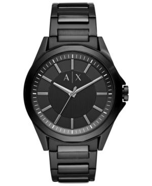 Ax Armani Exchange Men's Drexler Black Stainless Steel Bracelet Watch 44mm