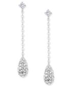 Eliot Danori Silver-tone Crystal Linear Drop Earrings, Only At Macy's