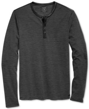 Guess Men's Mason Jacquard Henley Shirt