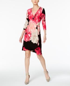 Calvin Klein Floral-print Wrap Dress