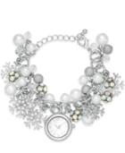 Charter Club Silver-tone Snowflake Timepiece Charm Bracelet, Created For Macy's