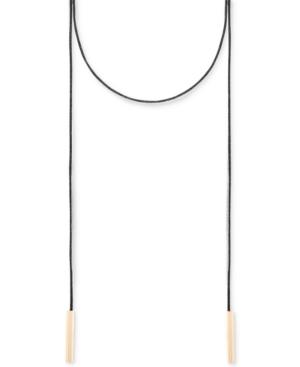 Steve Madden Gold-tone & Suede 70 Wrap Around Choker Necklace