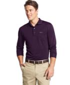 Greg Norman For Tasso Elba 5 Iron Long-sleeve Performance Polo