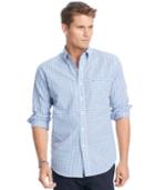 Izod Long-sleeve Essential Tri-color Gingham Shirt