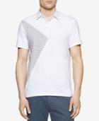 Calvin Klein Men's Pieced Geo-print Polo