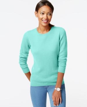 Charter Club Petite Cashmere Crew-neck Sweater, Only At Macy's