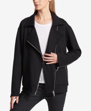 Dkny Moto-zip Sweatshirt Jacket