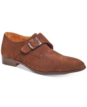 Carlos By Carlos Santana Men's Freedom Single Monk-strap Suede Loafers Men's Shoes