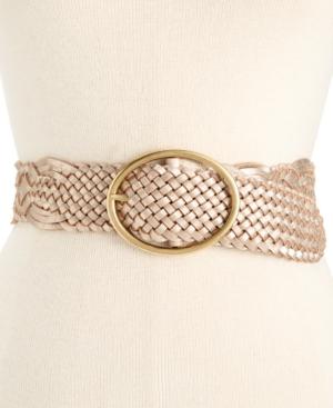 Inc International Concepts Metallic Woven Pant Belt, Only At Macy's